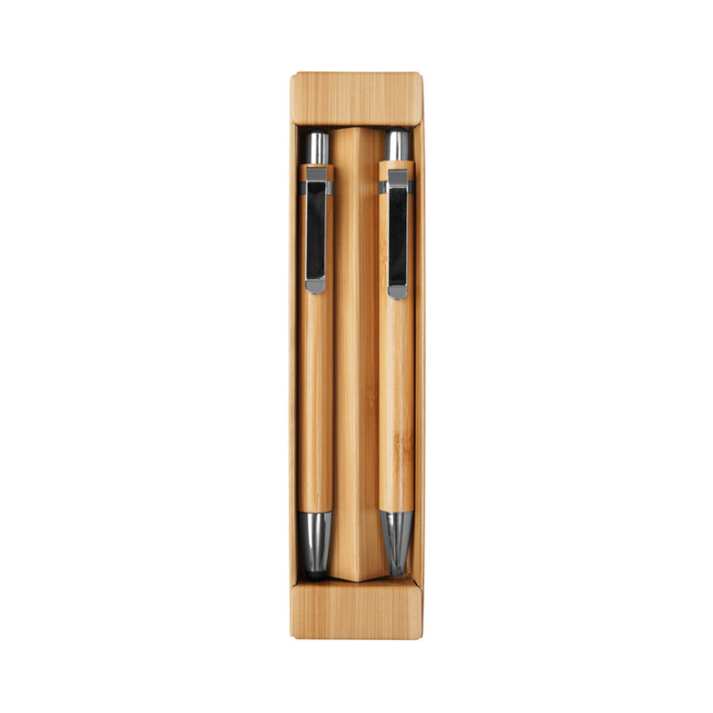 SET DE BOLIGRAFO Y LÁPIZ MECÁNICO DE BAMBÚ Nagano Duo